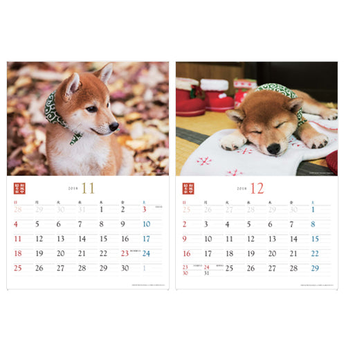 豆助 / 和風総本家・二十代目豆助 壁掛カレンダー2018