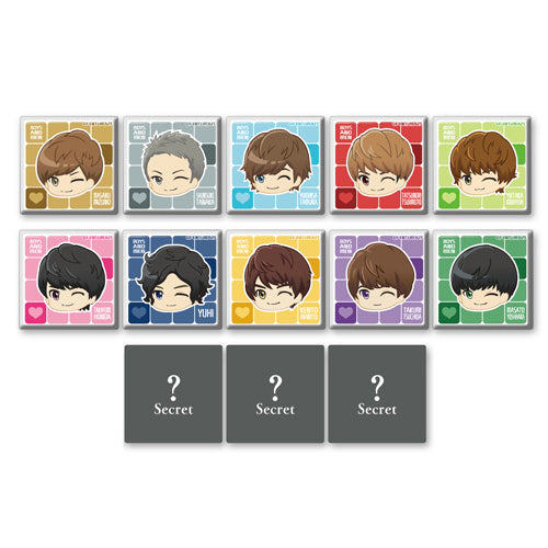 BOYS AND MEN / ボイメン☆恋～ようこそボイメンハウスへ～ キャラクターグッズ【スクエア 缶バッジ （目隠し：全13種）】