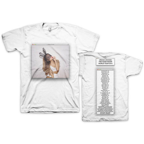 アリアナ・グランデ / Ariana Grande Bunny Window White Tour Tee M【Tシャツ】【M】【Mサイズ】