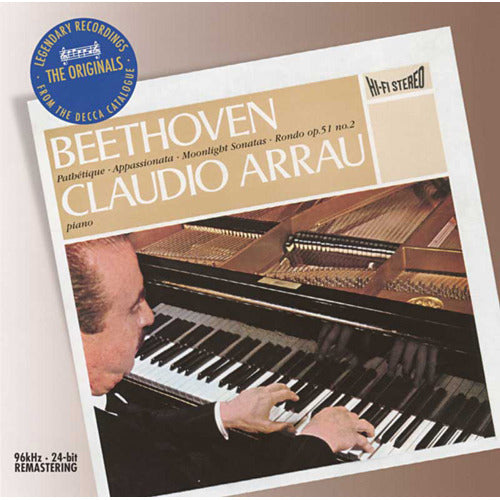 クラウディオ・アラウ / ベートーヴェン：ピアノ・ソナタ 《悲愴》 《熱情》 《月光》【CD】