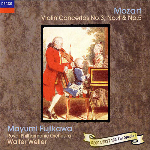 藤川真弓 / モーツァルト：ヴァイオリン協奏曲 第3番・第4番・第5番《トルコ風》【CD】