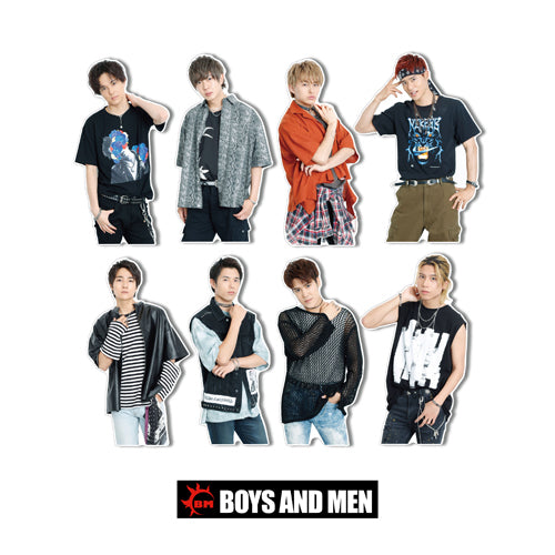 BOYS AND MEN / SUMMER FESTIVAL フレークシール9枚セット②Blue