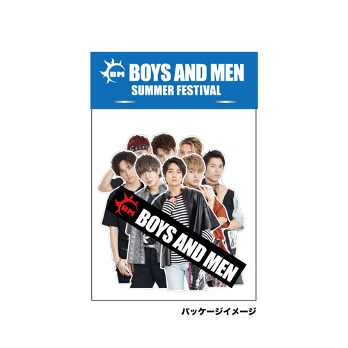 BOYS AND MEN / SUMMER FESTIVAL フレークシール9枚セット②Blue