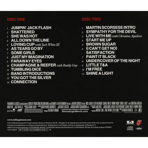 ザ・ローリング・ストーンズ / ザ・ローリング・ストーンズ×マーティン・スコセッシ「シャイン・ア・ライト」オリジナル・サウンドトラック【CD】【+ボーナストラック】