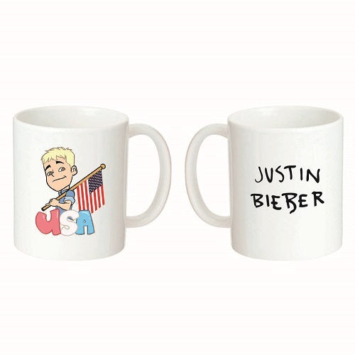 ジャスティン・ビーバー / Justin Bieber Justmoji Mug (マグカップ/白)【Free】