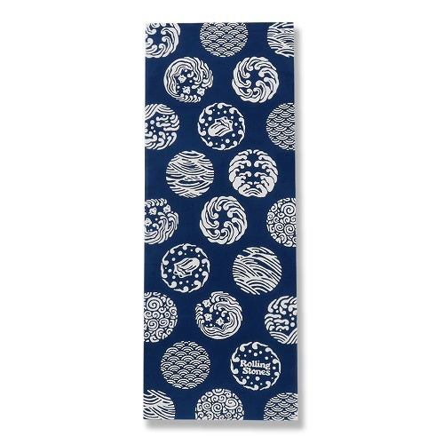 ザ・ローリング・ストーンズ / The Rolling Stones てぬぐい 波の丸（かまわぬ別注）【日本てぬぐい】