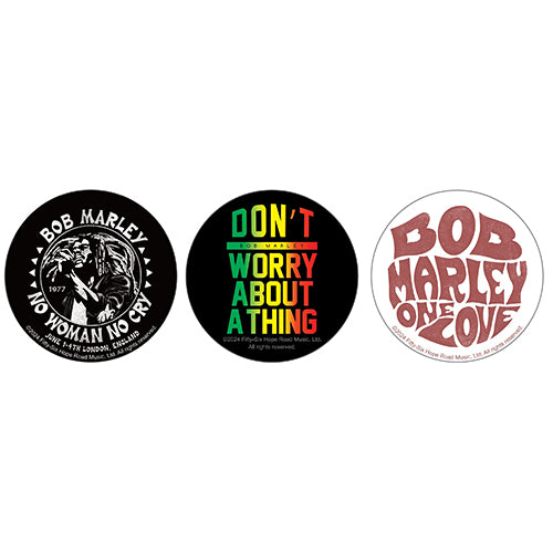 ボブ・マーリー / Bravado May 2024【Song Lyrics Badge Set】