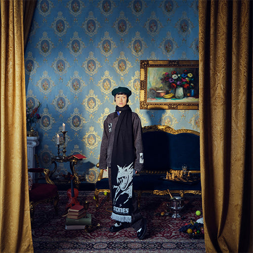 ザ・ローリング・ストーンズ / RS No,9 Harajuku【The Rolling Stones Intarsia Scarf With Embroidery】