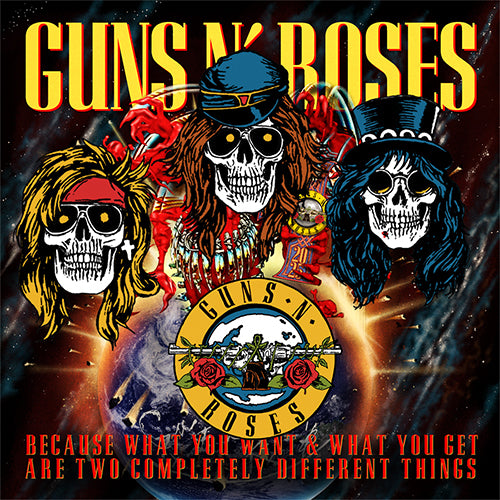 ガンズ・アンド・ローゼズ / Guns N' Roses Japan 2025 Enamel Pin Set