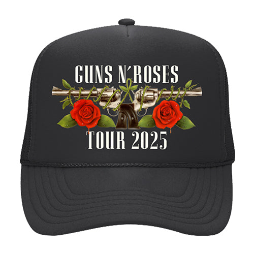 ガンズ・アンド・ローゼズ / Guns N' Roses Japan 2025 Tour 2025 Trucker Hat【Black】