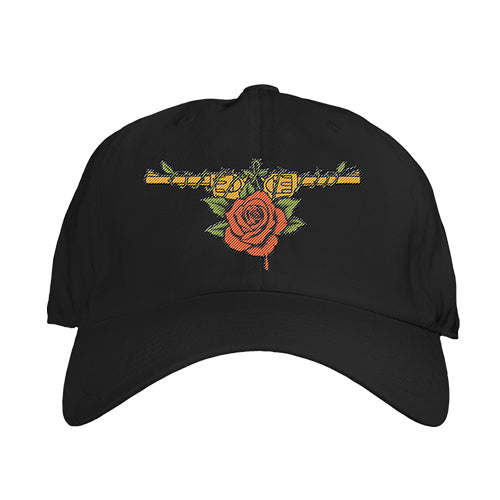 ガンズ・アンド・ローゼズ / Guns N' Roses Japan 2025 Guns And Rose Dad Hat【Black】