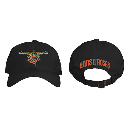 ガンズ・アンド・ローゼズ / Guns N' Roses Japan 2025 Guns And Rose Dad Hat【Black】