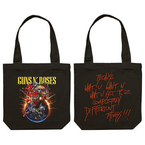 ガンズ・アンド・ローゼズ / Guns N' Roses Japan 2025 Tour Admat 2025 Tote Bag【Black】