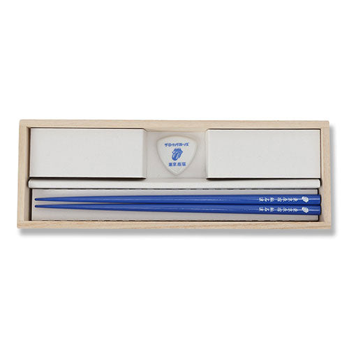 ザ・ローリング・ストーンズ / RS No,9 Harajuku The Rolling Stones 箸おき 箸SET 青【グッズ】