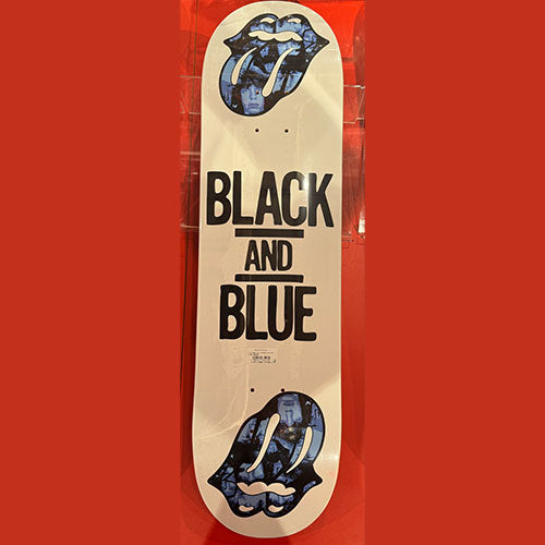 ザ・ローリング・ストーンズ / RS No,9 Harajuku The Rolling Stones Black And Blue Big Tongue Graphic Skateboard White【グッズ】