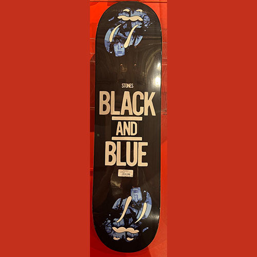 ザ・ローリング・ストーンズ / RS No,9 Harajuku The Rolling Stones Black And Blue Big Tongue Graphic Skateboard Black【グッズ】