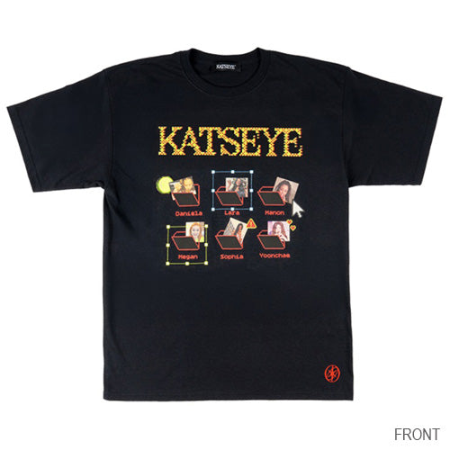 KATSEYE / Internet Girl S / S T-shirt ( Black )【グッズ】