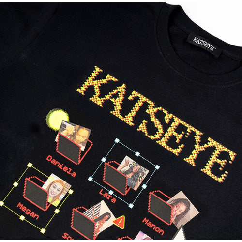 KATSEYE / Internet Girl S / S T-shirt ( Black )【グッズ】