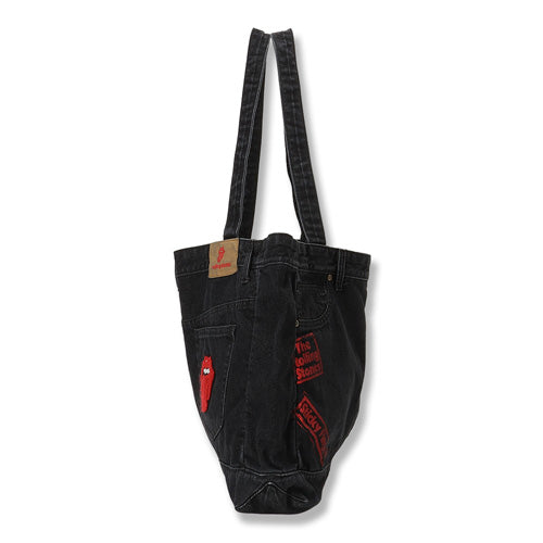 ザ・ローリング・ストーンズ / RS No,9 Harajuku RS9 Denim Tote Bag Blk Tote Bag Denim【グッズ】