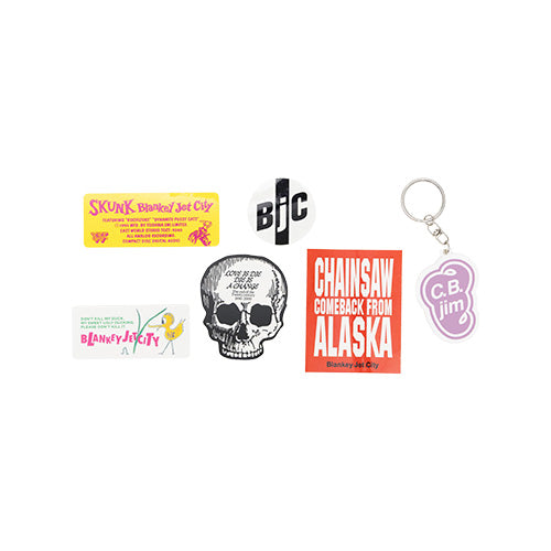 BLANKEY JET CITY / BJC 缶・ステッカーキーホルダーセット