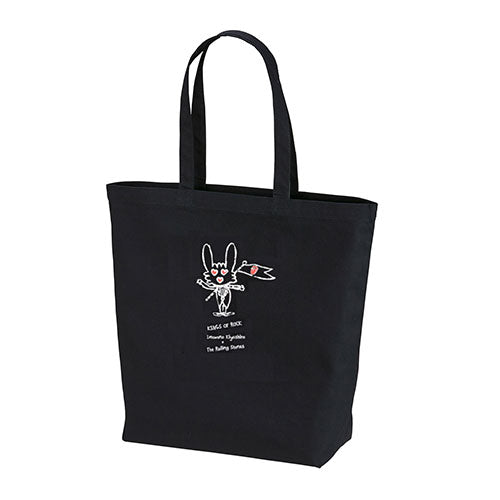 RCサクセション / RCサクセション＆忌野清志郎 55th Celebration POP-UP STORE ヒトハタウサギ × The Rolling Stones TOTE BAG【BLACK】【グッズ】