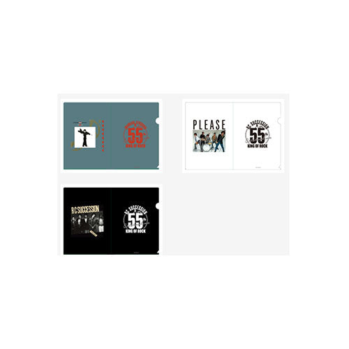 RCサクセション / RCサクセション＆忌野清志郎 55th Celebration POP-UP STORE クリアファイル（3枚セット）【グッズ】