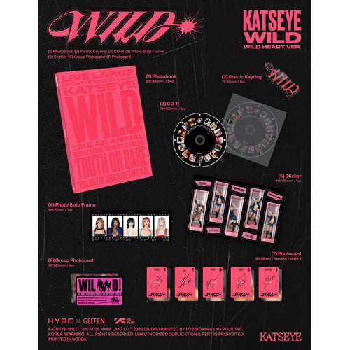 KATSEYE / WILD【UNIVERSAL MUSIC STORE限定盤 2形態セット】【直輸入盤/国内仕様】【CD】