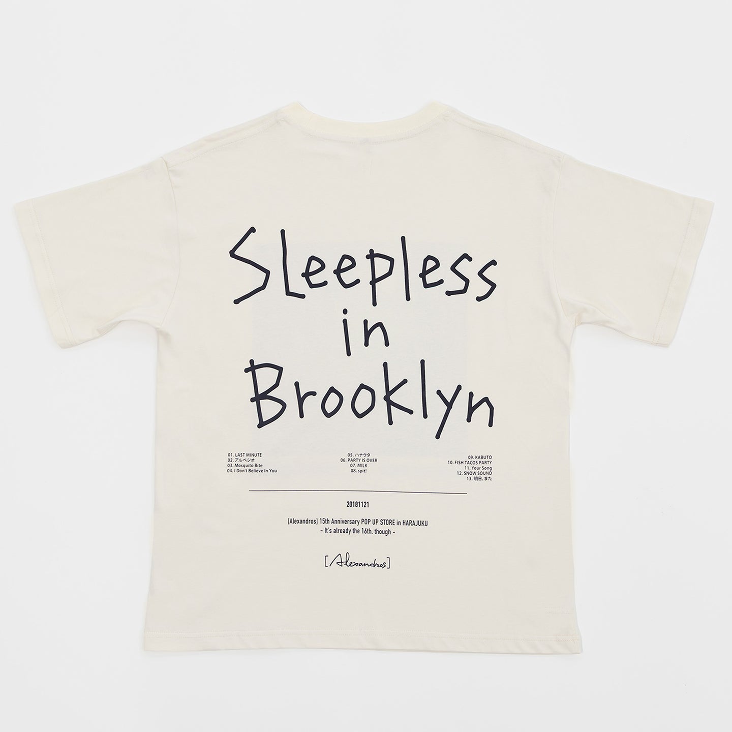 [Alexandros] / ジャケットTシャツ Sleepless in Brooklyn【グッズ】