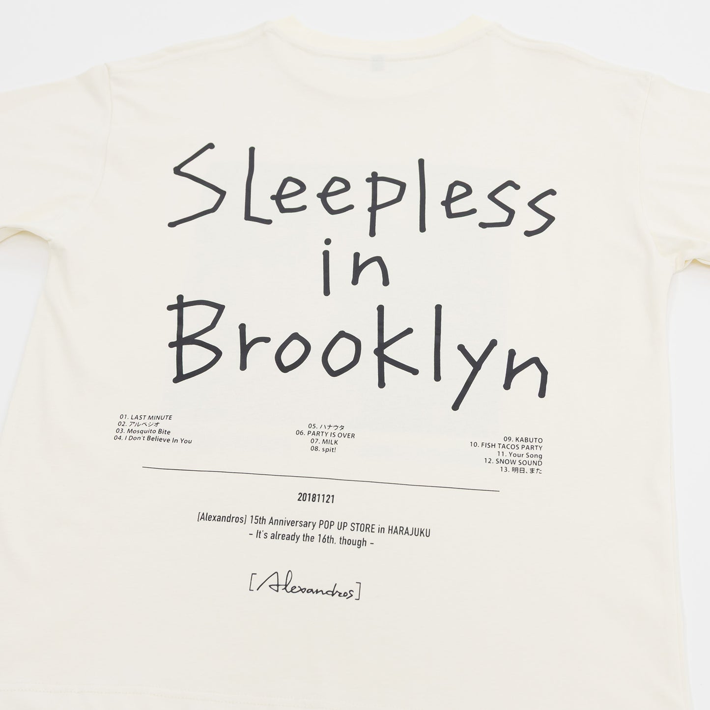 [Alexandros] / ジャケットTシャツ Sleepless in Brooklyn【グッズ】