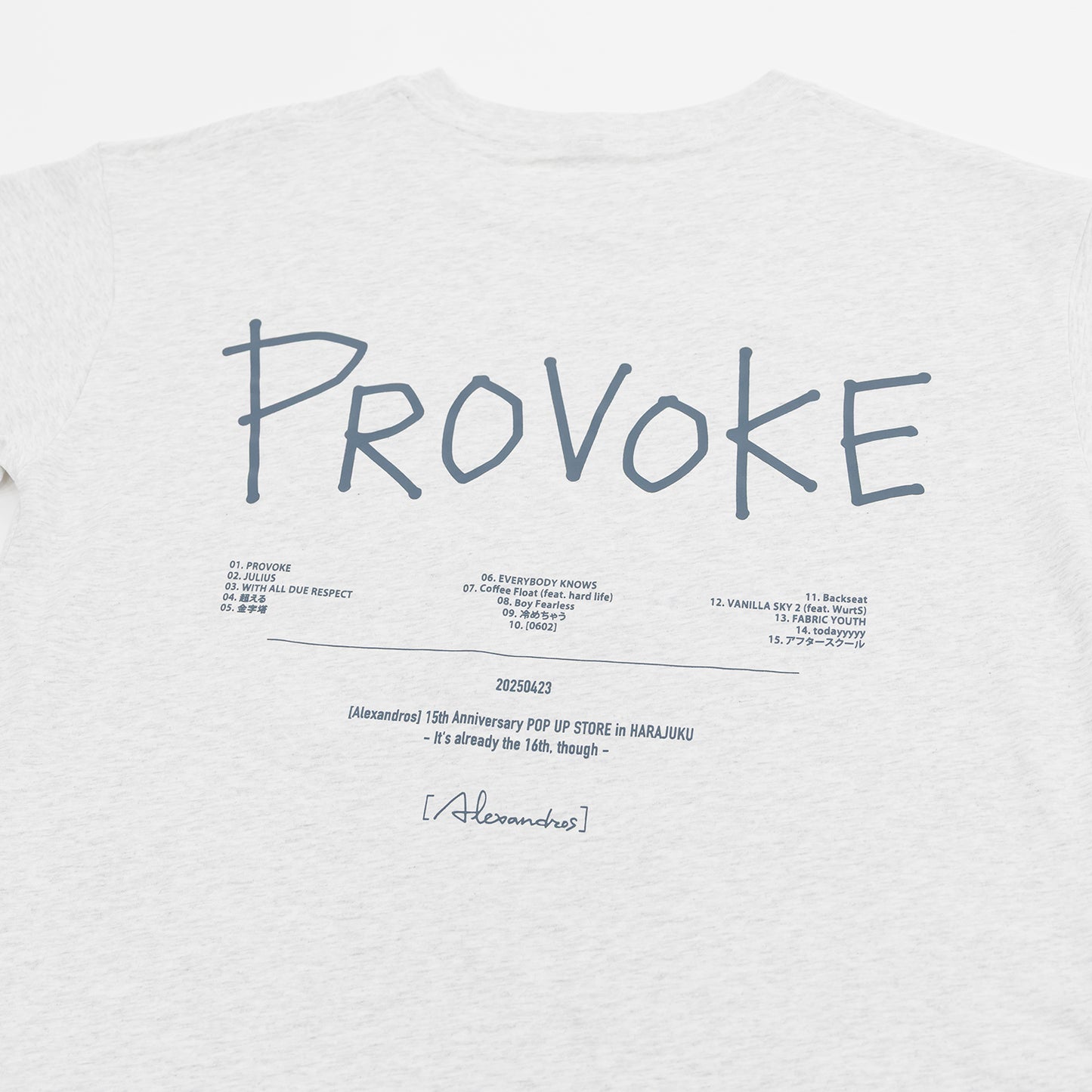[Alexandros] / ジャケットTシャツ PROVOKE【グッズ】