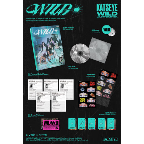 KATSEYE / WILD【UNIVERSAL MUSIC STORE限定盤単品ランダム】【直輸入盤/国内仕様】【CD】
