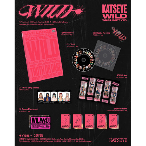 KATSEYE / WILD【通常盤単品ランダム】【直輸入盤/国内仕様】【CD】