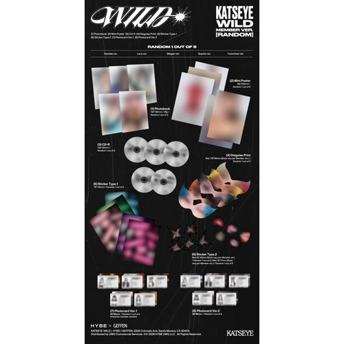 KATSEYE / WILD【メンバー盤単品ランダム】【直輸入盤/国内仕様】【CD】