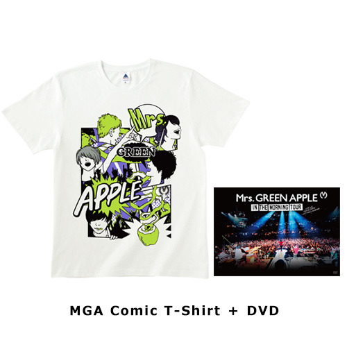Mrs. GREEN APPLE / In the Morning Tour - LIVE at TOKYO DOME CITY HALL  20161208+MGA Comic T-Shirt【UNIVERSAL MUSIC STORE限定】【受注生産限定商品】【DVD】【+Tシャツ】