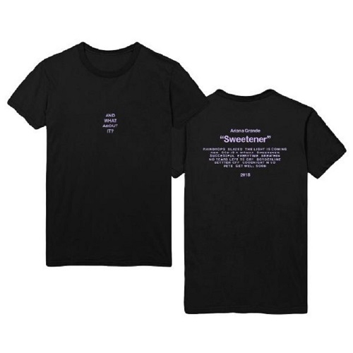 アリアナ・グランデ / And What About It Tee (T-Shirts / Black)