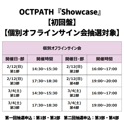 Showcase【CD】【+Blu-ray】 | OCTPATH | UNIVERSAL MUSIC STORE