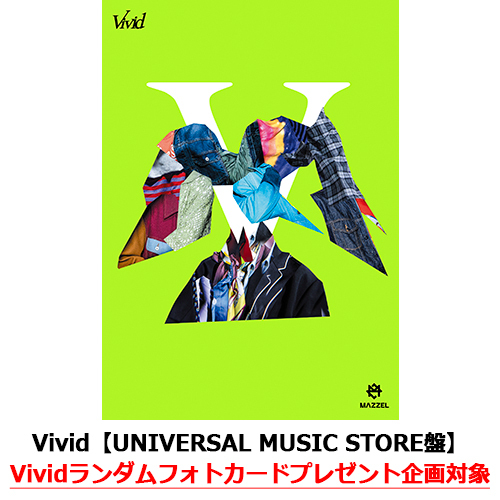MAZZEL / Vivid【UNIVERSAL MUSIC STORE盤】【Vividランダムフォトカードプレゼント企画対象】【CD MAXI】【+DVD】【+Photobook】
