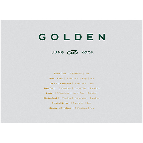 GOLDEN【CD】 | JUNG KOOK | UNIVERSAL MUSIC STORE