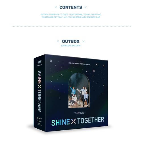 2021 TXT FANLIVE SHINE X TOGETHER【DVD】 | TOMORROW X TOGETHER ...