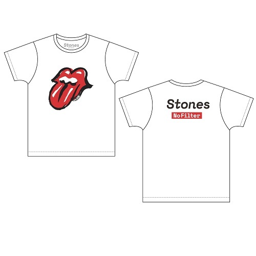ザ・ローリング・ストーンズ / The Rolling Stones No Filter Main Logo Dated Tee White【Tシャツ】【L】