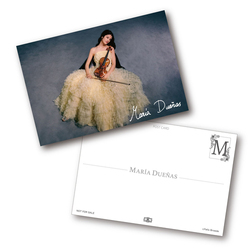 マリア・ドゥエニャス / ベートーヴェン：ヴァイオリン協奏曲　他 / 複製サイン入りポストカード