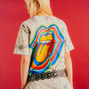 ザ・ローリング・ストーンズ / RS9 The Rolling Stones Stone Tongue Logo Graphic Back Print Tie Dye T-Shirt