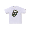 ザ・ローリング・ストーンズ / A Bathing Ape Camo Tongue S/S Tee【White】